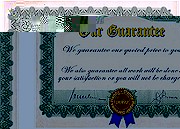 We guarantee our work in writing!